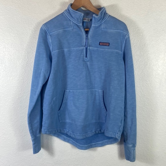 Vineyard Vines Tops - Euc Vineyard vines Light blue Quarter Zip sweatshirt S